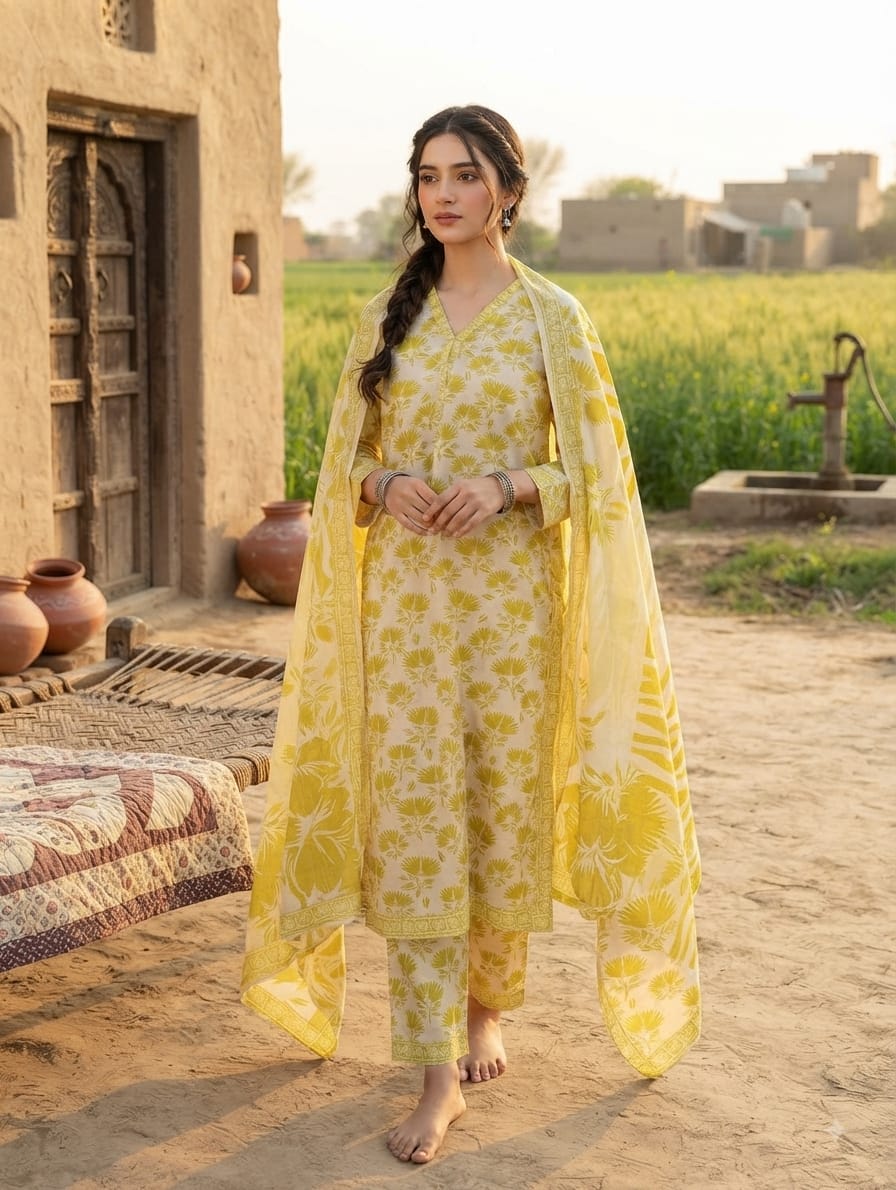 Printed 3pcs Lawn