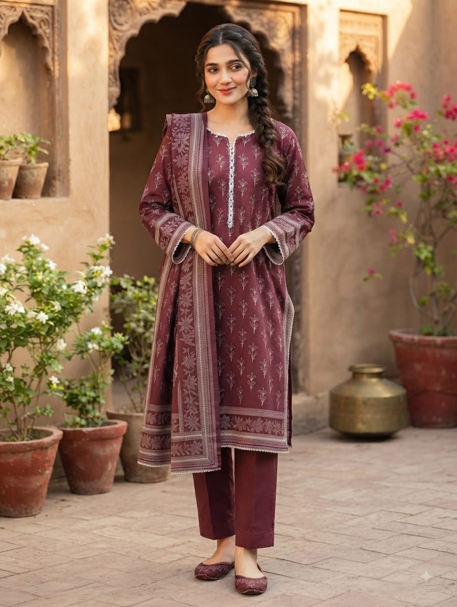 Printed 3pc Lawn