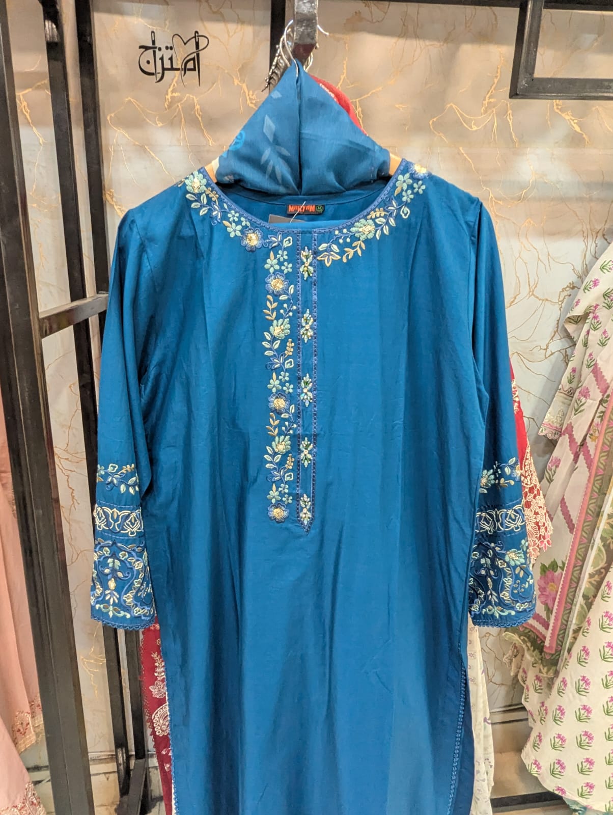 Embroidered Stitch 3pc Suit