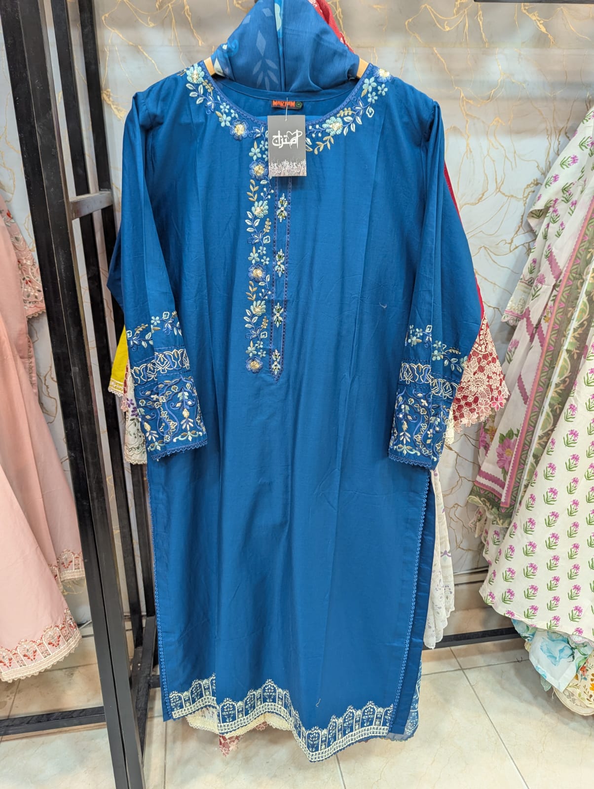 Embroidered Stitch 3pc Suit