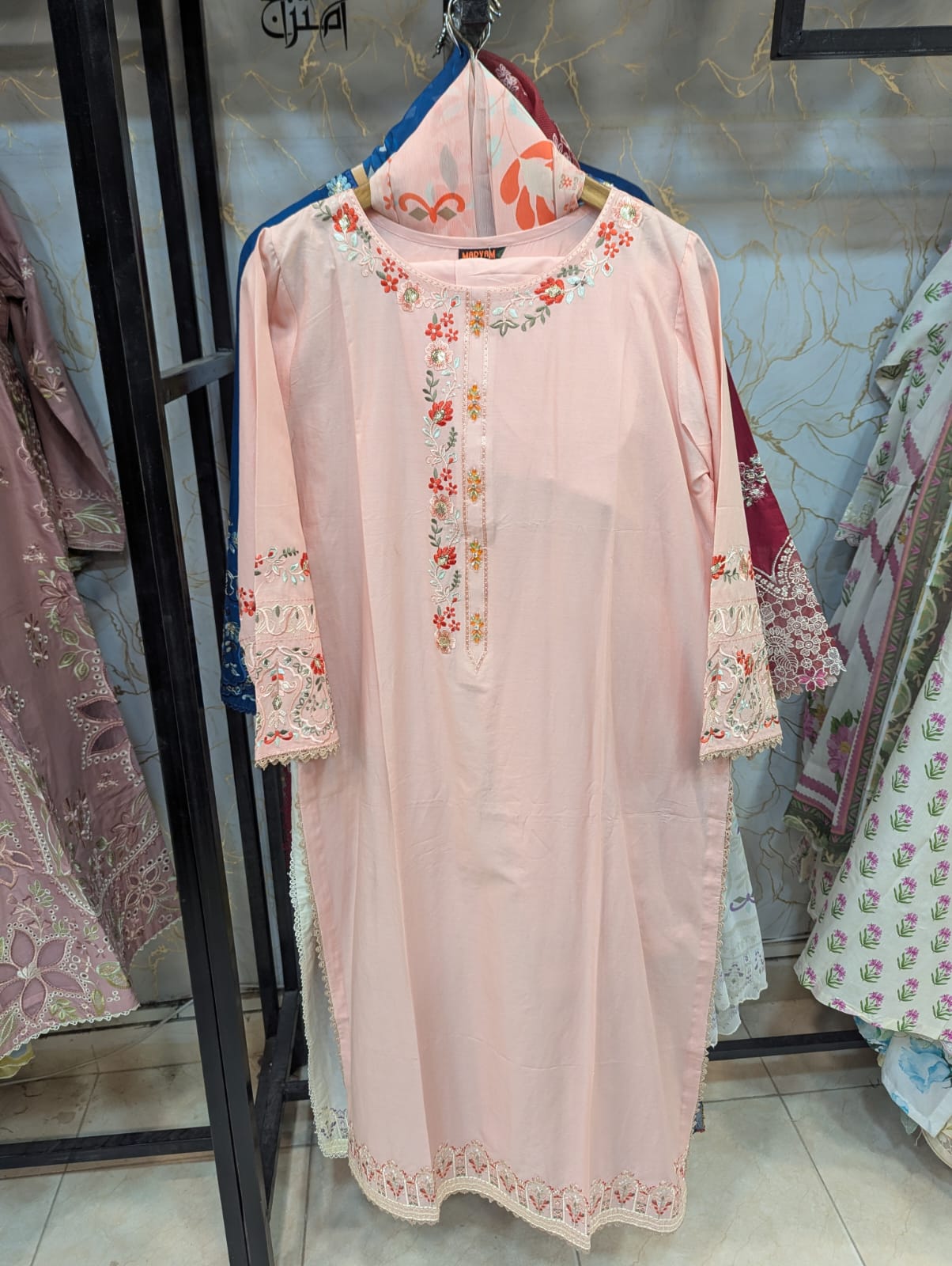 Embroidered Stich 3pc Suit