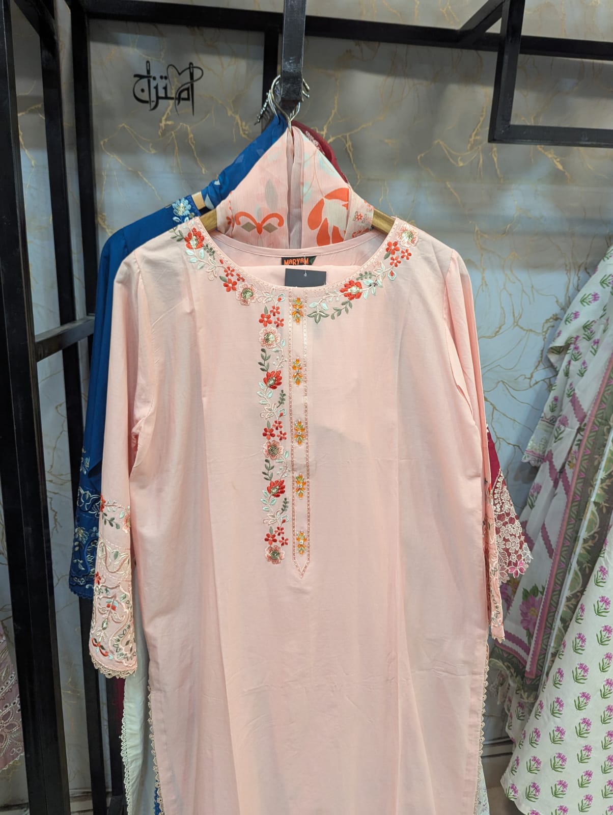 Embroidered Stich 3pc Suit