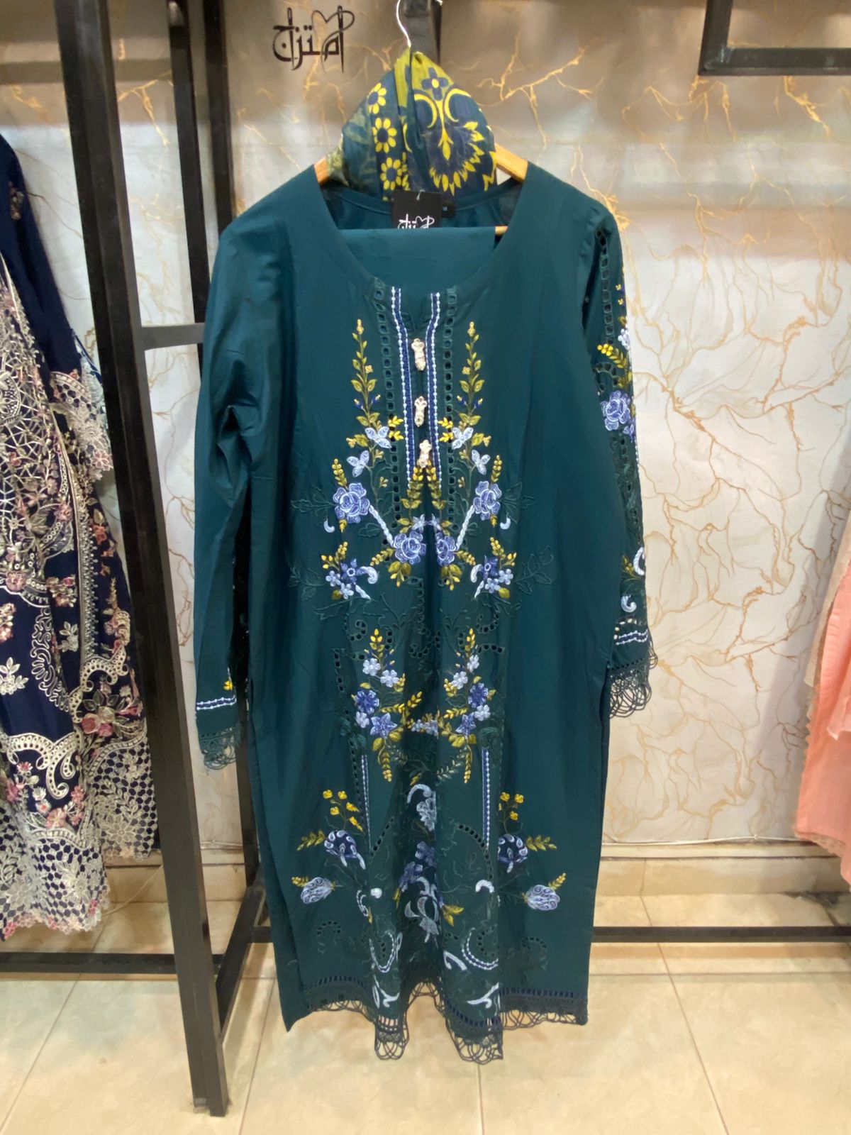 Embroidered Stitch 3pc