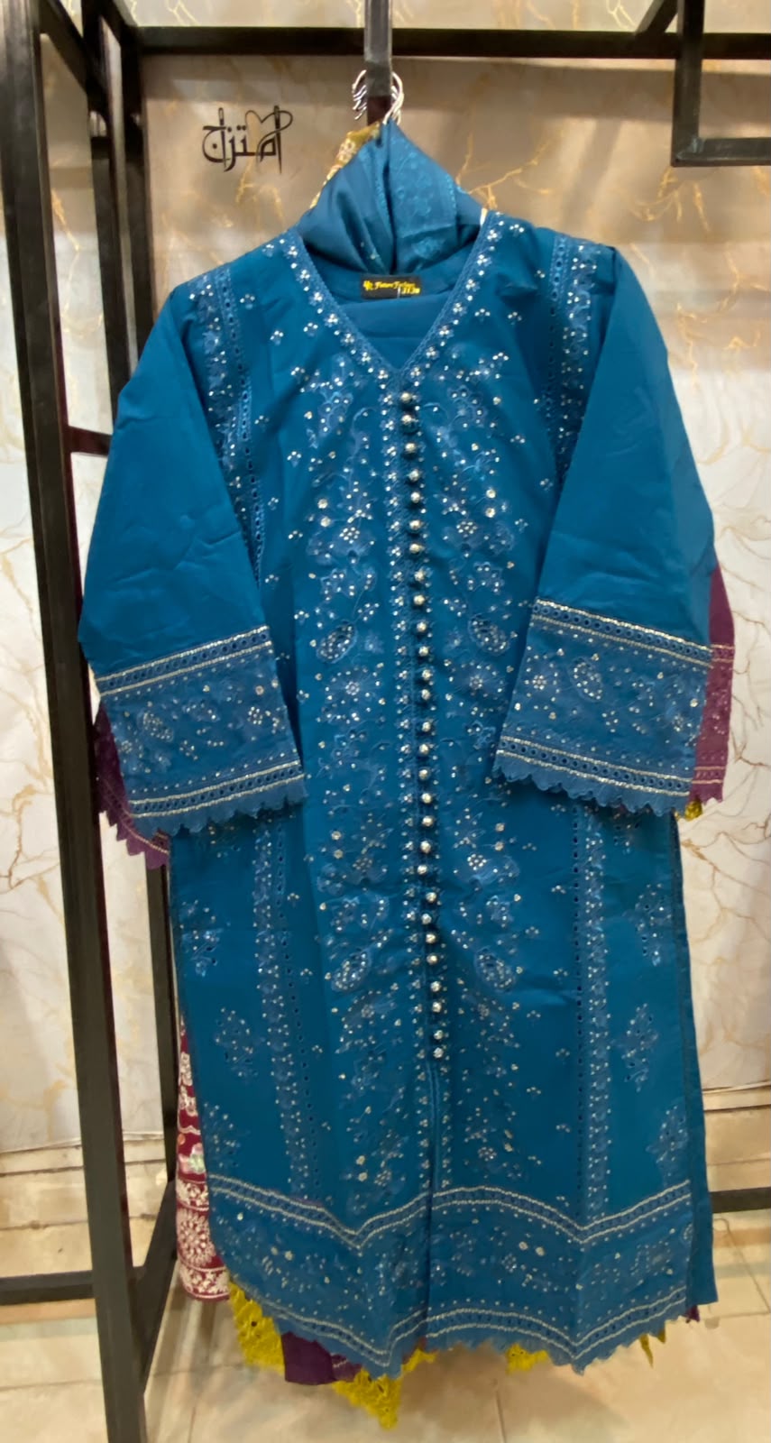 Winter Cotton Embroidered Stitch 3pc